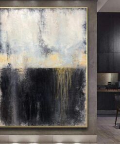 Oil Painting Original Large Wall Art Abstract Sunset Paintings On Canvas Modern Wall Art Contemporary Art Landscape Art Laundry Room Art | LIGHT DAY