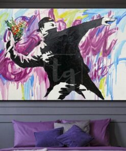 Oil Painting Original Style Graffiti Paintings On Canvas Abstract Street Art Painting Large Pop Art Abstract Painting | PROTEST