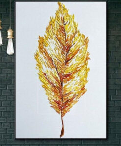 Original Abstract Autumn Leaf Painting Creative Leaf Wall Paintings On Canvas Autumn Leaf | AETHEREALITY