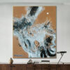 Buy Original Abstract Brown Paintings On Canvas Large Minimalist Art Textured Handmade Painting Black And White Art | INTERPOLATION online shopping cheap