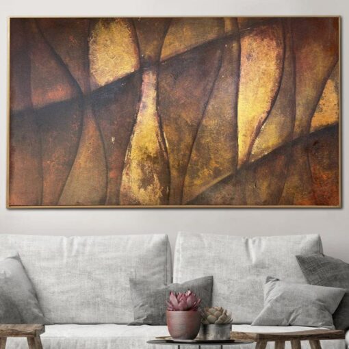 Buy Original Abstract Brown Paintings On Canvas Modern Textured Oil Painting Modern Minimalist Art Handmade Painting | FENCE online shopping cheap