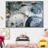 Buy Original Abstract Colorful Paintings On Canvas Textured Blue Painting Hand Painted Art Acrylic Oil Painting | DIMENSION 31.5"x43.3" online shopping cheap