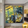 Buy Original Abstract Colorful Paintings On Canvas Textured Hand Painted Art Ukraine Artist | BIZARRE WORLD 32"x32" online shopping cheap