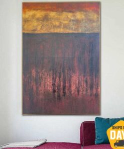 Original Abstract Colorful Paintings on Canvas Textured Handmade Painting Creative FIne Art Oil Painting | INSPIRATION 51.8"x35.4"