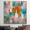 Original Abstract Dog Paintings On Canvas Colorful Beagle Painting Acrylic Hand Painted Artwork Modern Fine Art | BRITISH FORTITUDE Original Abstract Dog Paintings On Canvas Colorful Beagle Painting Acrylic Hand Painted Artwork Modern Fine Art | BRITISH FORTITUDE