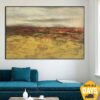 Buy Original Abstract Landscape Oil Paintings On Canvas Large Expressionist Art Modern Handmade Painting Oil Painting | FAUNA 33"x58" online shopping cheap