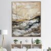 Buy Original Abstract Marble Paintings On Canvas Modern Beige Fine Art Expressionist Feng Shui Painting Hand Painted Art | SOUND OF WATERFALL online shopping cheap
