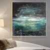 Buy Original Abstract Painting Abstract Sea Paintings On Canvas Abstract Landscape Painting | SPACE SEA online shopping cheap