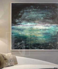 Original Abstract Painting Abstract Sea Paintings On Canvas Abstract Landscape Painting | SPACE SEA