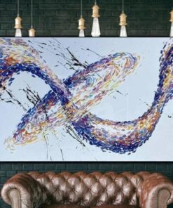 Original Abstract Painting Modern Abstract Artwork Contemporary Abstract Paintings On Canvas Large | GALACTIC SWIRL