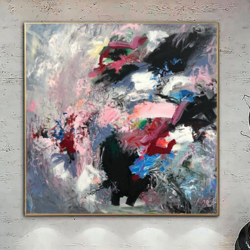Buy Original Abstract Paintings On Canvas Colorful Acrylic Painting Expressionist Art Textured Vivid Wall Art Oil Painting | QUANTUM MIX online shopping cheap
