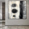 Buy Original Acrylic Black And White Abstract Painting On Canvas Modern Wall Art | SPACE PLANET online shopping cheap