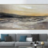 Buy Original Autumn Landscape Painting on Canvas Abstract Sea Storm Modern Wall Art Nature Oil Painting Contemporary Art for Room Decor | AUTUMN STORM online shopping cheap