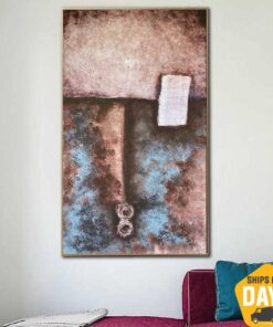 Original Brown Paintings On Canvas Modern Rich Textured Art Unique Fine Art Contemporary Art | ALLURING DUST 41.3"x23.6"