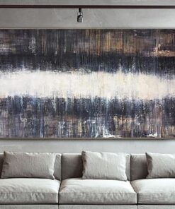 Original Brown and White Painting On Canvas Contemporary Art | THE LIGHT IN THE DARKNESS