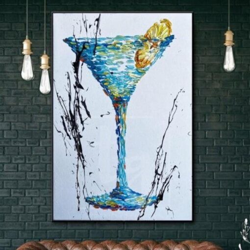 Buy Original Cocktail Painting Cocktail Abstract Modern Artwork Creative Abstract Painting | COCKTAIL online shopping cheap