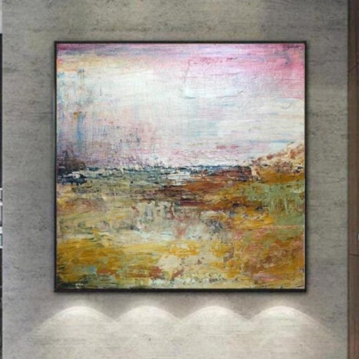 Buy Original Colorful Painting Abstract Field Painting Modern Colorful Wall Art Abstract Countryside Painting | FABULOUS VISION online shopping cheap