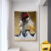 Original Colorful Portrait Abstract Wall Hanging Artwork Oil Painting for Office Decor | SAND DWELLER 47.2"x39.4"
