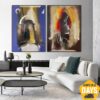Original Colorful Set Of 2 Oil Painting Blue and Orange Abstract Artwork for Home Decor | NIGHT AND DAY 2P 39.4"x59" Original Colorful Set Of 2 Oil Painting Blue and Orange Abstract Artwork for Home Decor | NIGHT AND DAY 2P 39.4"x59"