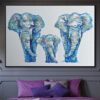Buy Original Elephants Abstract Painting Elephant Family Artwork Animals Abstract Painting Contemporary Elephant Painting | WAY HOME online shopping cheap