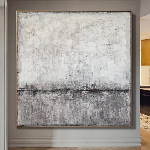 Buy Original Gray Abstract Painting Art Modern Abstract Painting Large Wall Art  | WHITE MORNING online shopping cheap
