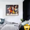 Buy Original Music Acrylic Painting Textured Wall Art Colrful Musician Artwork for Bedroom | MUSIC ECSTASY 39.4"x47.2" online shopping cheap