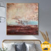 Buy Original Oil Painting Abstract Landscape Painting Original Art Painting Original Home Decor Wall Art Large Landscape Art | BRASS EVENING 23.6"x23.6" online shopping cheap