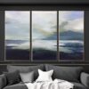 Original Oversized Painting Blue Painting Gray Painting White Painting Ocean Painting | BOUNDLESS HORIZON Original Oversized Painting Blue Painting Gray Painting White Painting Ocean Painting | BOUNDLESS HORIZON