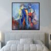 Original Romantic Colorful Wall Art Couple in Love Oil Painting Modern Artwork for Home Decor | ADMIRER Original Romantic Colorful Wall Art Couple in Love Oil Painting Modern Artwork for Home Decor | ADMIRER