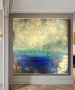 Original Sea Painting Abstract Acrylic Paintings On Extremely Unique Painting Contemporary Painting | SUMMER COLORS
