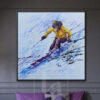 Buy Original Snowboarder Painting Snowboarder Art Large Snowboarder Abstract Painting | RAPID DESCENT online shopping cheap