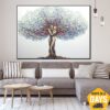 Buy Original Tree Oil Painting Colorful Couple in Love Impasto Artwork Painting on Canvas for Home | KINDRED SPIRITS 30"x40" online shopping cheap
