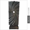 Buy Original Vertical Wood Sculpture Creative Ribbed Desktop Art Abstract Wood Table Figurine | TRANSFERENCE 22.5"x4.8" online shopping cheap