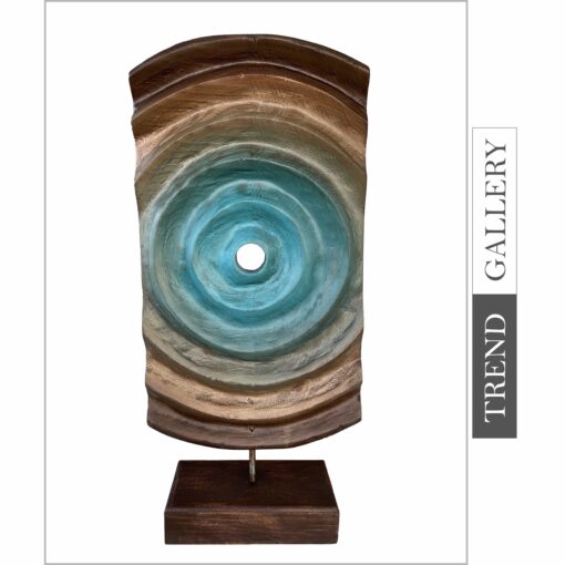 Buy Original Wood Sculpture Astral Sculpture Creative Hand Carved Desktop Art Abstract Wood Table Figurine | HEART OF WATER 22.4"x10.2" online shopping cheap