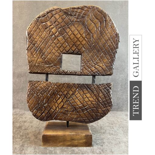 Buy Original Wood Square Sculpture Creative Table Statue Abstract Wood Decor for Desktop | TREASURES OF BYZANTIUM 20"x13" online shopping cheap