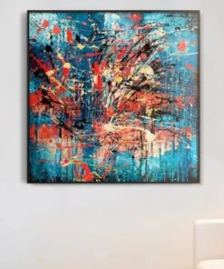 Original painting, Large wall art, Boho wall décor, Color oil painting, Modern art, Abstract art, Textured Painting, Modern Oil Painting | ICE CRACKS