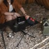 Buy Outdoor Aluminum Alloy Tactical Table Bracket Camping Folding Table Portable Lightweight Camping Laser Blackening Board Camping online shopping cheap