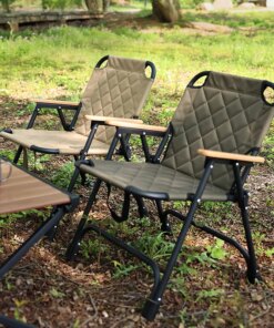 Outdoor Camp Folding Chair Lounge Chair Camping Double Wilderness Outdoor Portable Aluminum Alloy Folding Chair