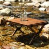 Buy Outdoor Camping Beech Wood Roll-Up Table - Convenient and Compact Campsite Essential online shopping cheap