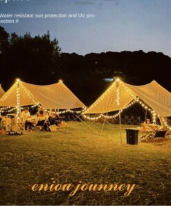 Outdoor Camping Camp Portable Awning Square Canopy Canopy Pole Piece Bold Camping Rain Protection Sunscreen Pergola