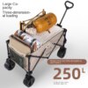 Buy Outdoor Camping Camping Trailer Cart Outdoor Cart Camp Car Picnic Car Adjustable Folding Portable Cart online shopping cheap