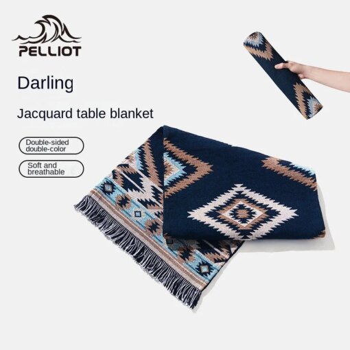 Buy Outdoor Camping Darling Jacquard Table Blanket Cloth Thickened Moisture-proof Mat Rectangular Cotton Tablecloth online shopping cheap