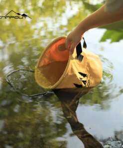 Outdoor Folding Camping Bucket Water Storage Bucket Wild Water Basin Camping Bucket Washing Fruit Washing Vegetables