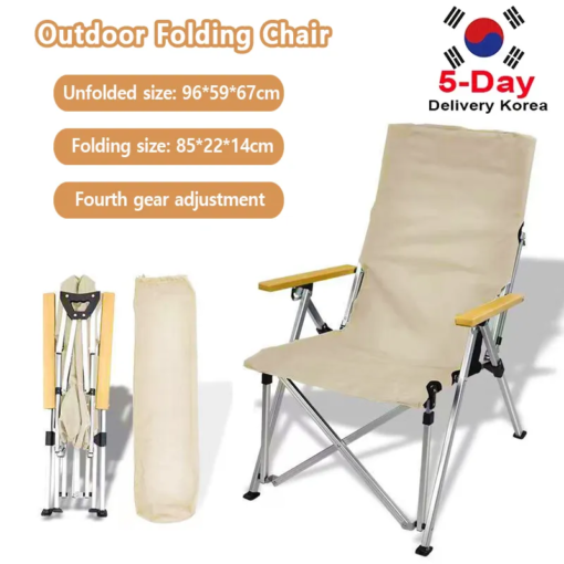 Buy Outdoor Folding Chair Ultra-light Aluminum Alloy Portable Camping Leisure Reclining Chair Fishing Beach Chair 4 Gear Adjustable online shopping cheap
