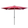 Buy Outdoor Patio Umbrella 10 Ft x 6.5 Ft with Crank Weather Resistant 8 Sturdy Aluminuim Ribs with Push Button Tilt&Crank online shopping cheap