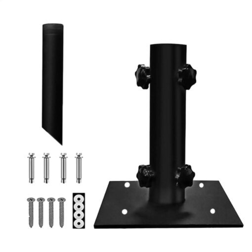 Buy Outdoor Umbrella Base Stand Weather Resistance Hardware Flagpole Brackets for Courtyard Decks Docks Patios Picnic Tables online shopping cheap