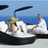 Buy Outdoor bed balcony courtyard waterproof beach sofa bed lunch break chair online shopping cheap