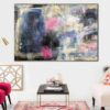 Buy Oversize Acrylic Colorful Paintings On Canvas Blue Wall Art Modern Wall Decor | MAKE A WISH online shopping cheap