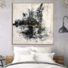 Buy Oversize Oil Painting Gray Painting Black Paintings On Canvas Abstract Wall Painting Living Room Wall Art Textured Painting | LEISURE COLORS online shopping cheap