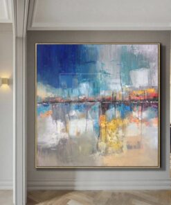 Oversized Original Abstract Colorful Painting | WHARF